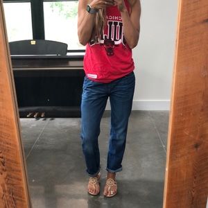 Straight leg boyfriend jeans J Crew outlet 27